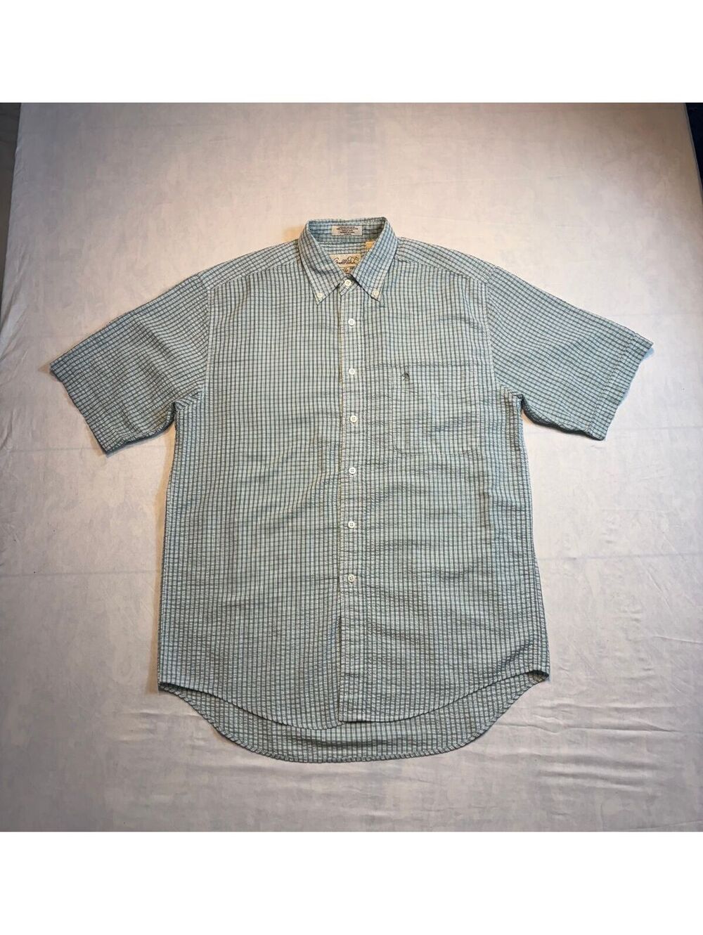90's green Arnold Palmer Short Sleeve Button-Up Shirt XL